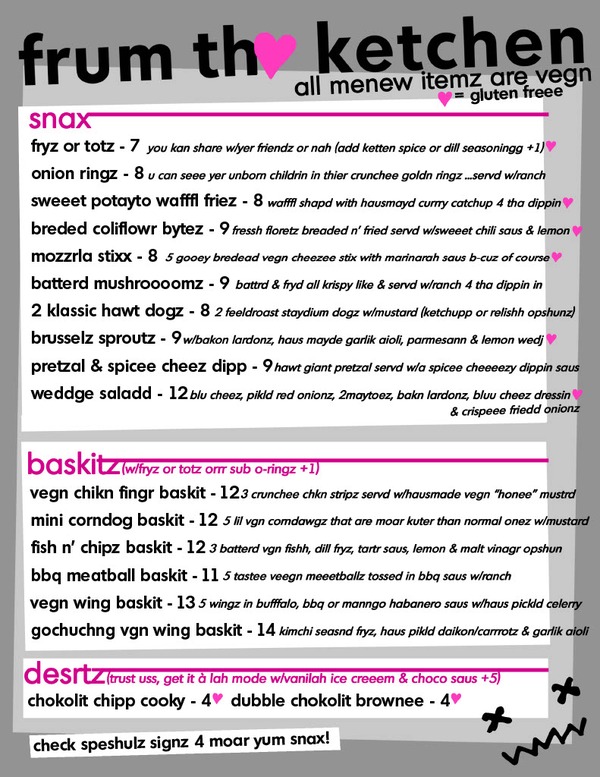 food menu image